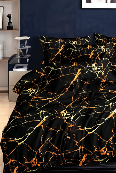 Spektakularni trodijelni set za spavaću sobu s modernim dizajnerskim naglaskom FAMOZIA 200x220 cm, Boja: višebojna, IVET.HR - MODERNA ODJEĆA