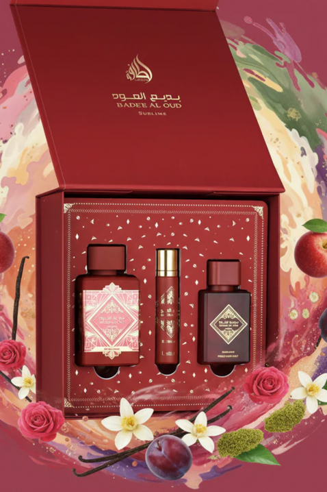 Unisex arapski set Lattafa Bade`e Al Oud Sublime Edp 100 ml + 12 ml Edp + Hair Mist 50 mlIVET.HR - MODERNA ODJEĆA