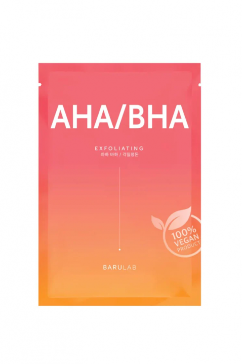 Eksfolijacijska sheet maska za lice BARULAB The Clean Vegan Mask AHA/BHA 23 gIVET.HR - MODERNA ODJEĆA