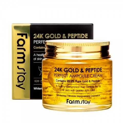 FarmStay 24K Gold & Peptide Perfect Ampoule Cream 80 mlIVET.HR - MODERNA ODJEĆA