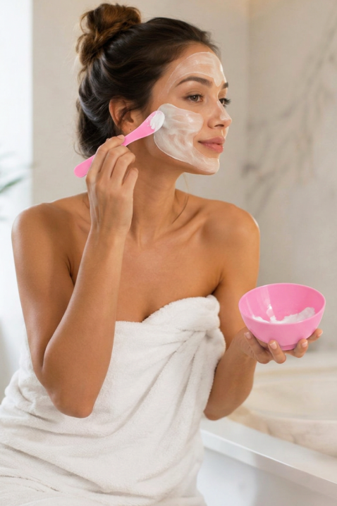 Set za pripremu maski za lice DELVISA PINK, Boja: plava,roza, IVET.HR - MODERNA ODJEĆA