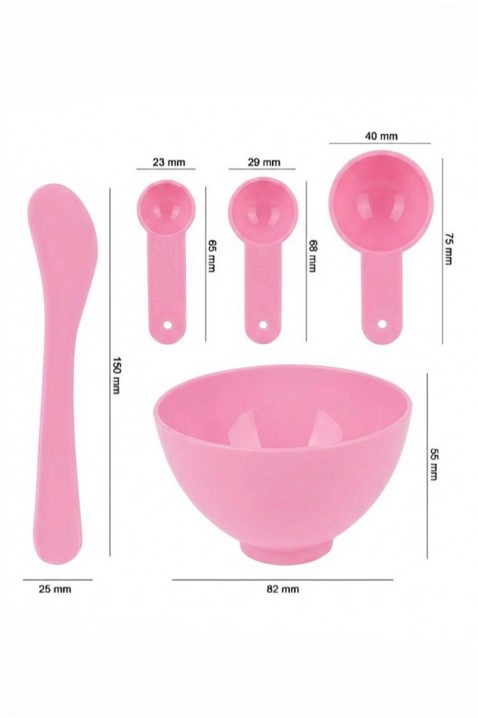 Set za pripremu maski za lice DELVISA PINK, Boja: plava,roza, IVET.HR - MODERNA ODJEĆA