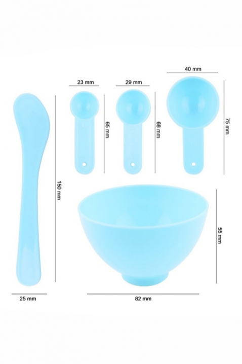 Set za pripremu maski za lice DELVISA BLUE, Boja: plava, IVET.HR - MODERNA ODJEĆA