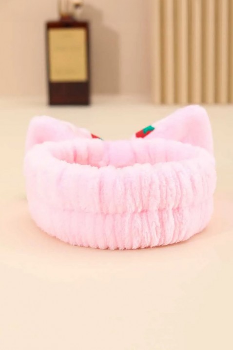 Kozmetička traka za kosu s dekorativnom mašnom MAGLERIA PINK, Boja: roza, IVET.HR - MODERNA ODJEĆA
