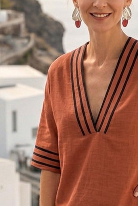 Ženski ljetni dvodijelni set VANDORIA CAMEL, Boja: smeđa, IVET.HR - MODERNA ODJEĆA