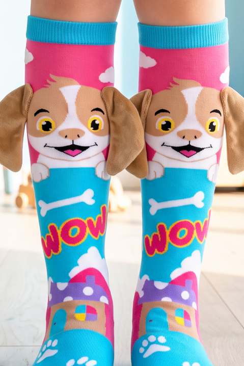 Dječje čarapice s 3D printom psića i mekanim ušima PUPPY PAW, Boja: višebojna, IVET.HR - MODERNA ODJEĆA