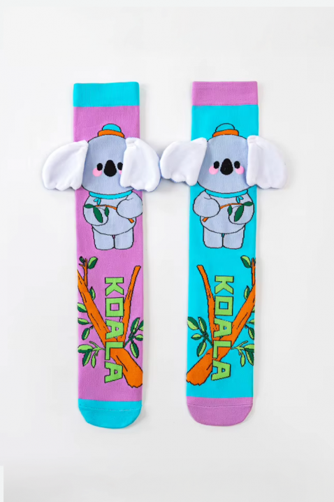 Dječje čarape s 3D printom koale i mekanim ušima HAPPY KOALA, Boja: višebojna, IVET.HR - MODERNA ODJEĆA