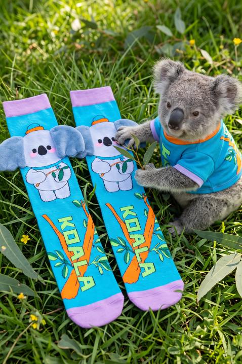 Dječje čarape s 3D printom koale i mekanim ušima HAPPY KOALA, Boja: višebojna, IVET.HR - MODERNA ODJEĆA