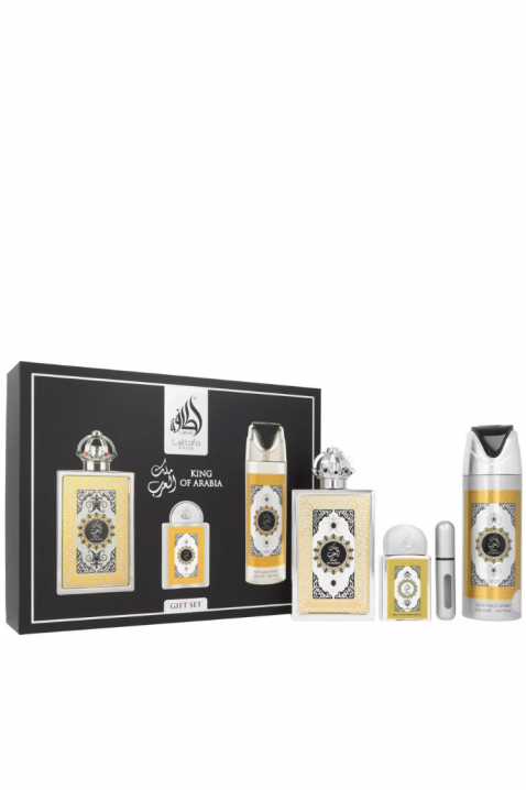 Muški arapski set Lattafa King Of Arabia Edp 100 ml + Edp 20 ml + Deodorant 200 mlIVET.HR - MODERNA ODJEĆA