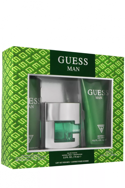 Muški set Guess Man Edt 75 ml + Deodorant 226 ml + Gel za tuširanje 200 mlIVET.HR - MODERNA ODJEĆA