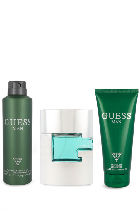 Muški set Guess Man Edt 75 ml + Deodorant 226 ml + Gel za tuširanje 200 mlIVET.HR - MODERNA ODJEĆA