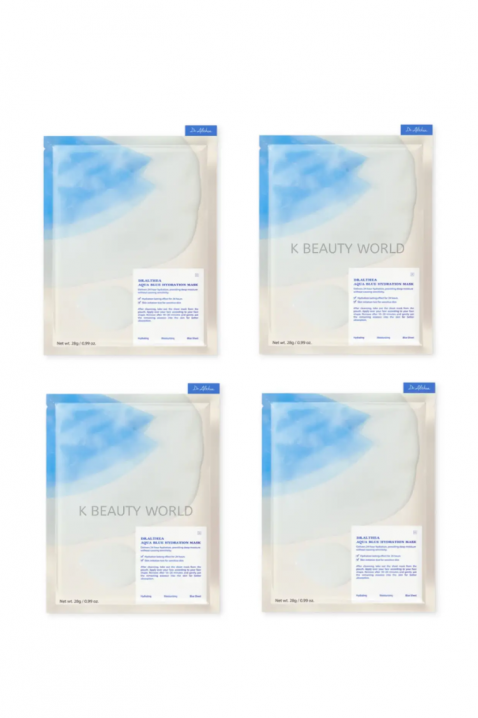 SET Sheet mask for face moisturizing with azulene and agave Aqua Blue Hydration MaskIVET.HR - MODERNA ODJEĆA