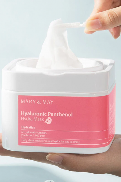 Mary&May Sheet masks with hyaluronic acid and panthenol Hyaluronic Panthenol Hydra Mask, 30 pcsIVET.HR - MODERNA ODJEĆA