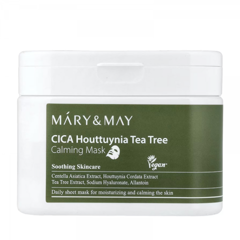 Mary&May Sheet Masks with Calming Effect CICA Houttuynia Tea Tree Calming Mask, 30 pcs * 40 mlIVET.HR - MODERNA ODJEĆA