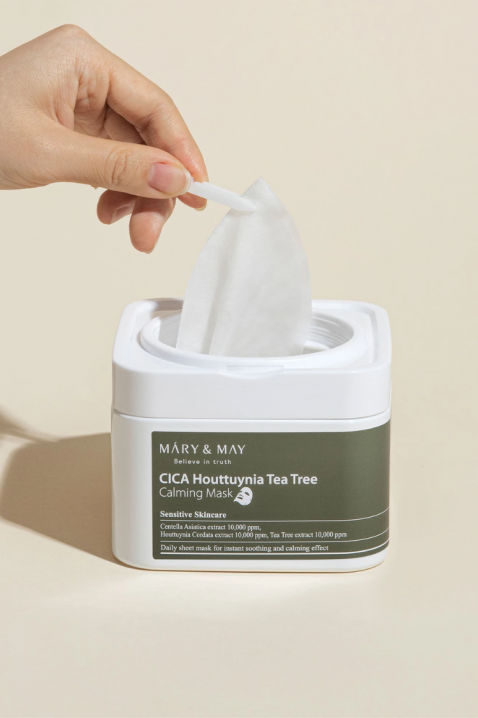 Mary&May Sheet Masks with Calming Effect CICA Houttuynia Tea Tree Calming Mask, 30 pcs * 40 mlIVET.HR - MODERNA ODJEĆA