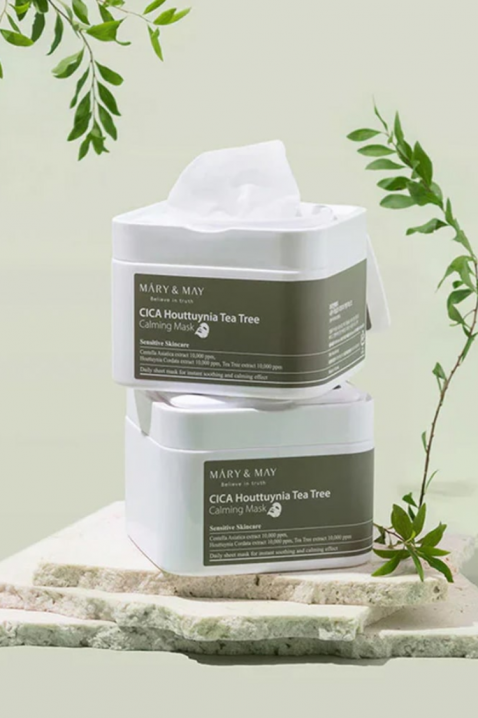 Mary&May Sheet Masks with Calming Effect CICA Houttuynia Tea Tree Calming Mask, 30 pcs * 40 mlIVET.HR - MODERNA ODJEĆA