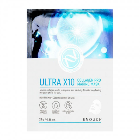 Enough Face sheet mask with collagen Ultra X10 Collagen Pro Marine Mask Pack, 1 pcsIVET.HR - MODERNA ODJEĆA
