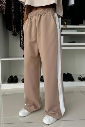 hlače FALTITA BEIGE