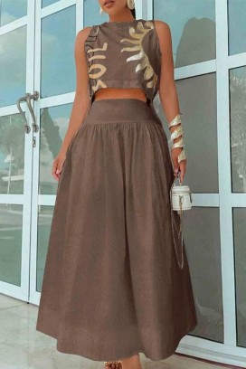 haljina AZIVRA BROWN