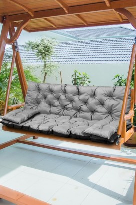 jastuk za vrtnu klupu/ljuljačku 3 u 1 TREXY GREY 100x60x50 cm