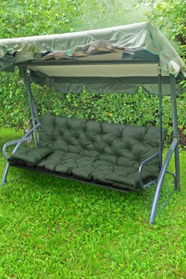jastuk za vrtnu klupu/ljuljačku 3 u 1 TREXY GREEN 100x60x50 cm