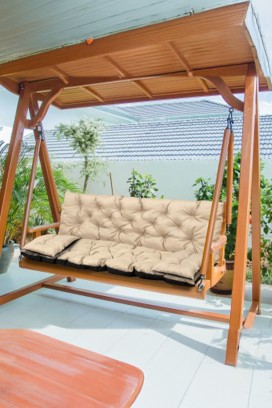 jastuk za vrtnu klupu/ljuljačku DROLMY BEIGE 150x60x50 cm