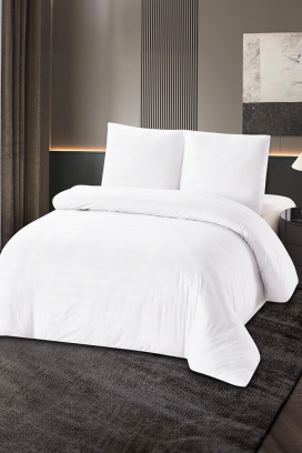 komplet posteljina KRONESA WHITE 200x220 cm pamuk - 3 dijela