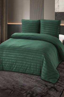 komplet posteljina KRONESA GREEN 200x220 cm pamuk - 3 dijela