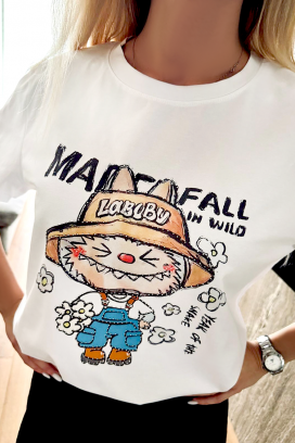 majica LABUBU FLOWER