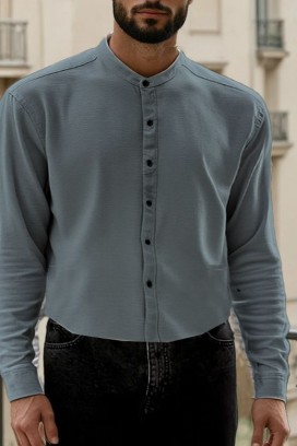 muška košulja TERENTO BLUE
