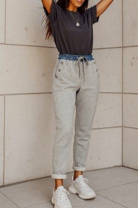 hlače DENVILA GREY