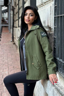 jakna ZELMIRDA GREEN