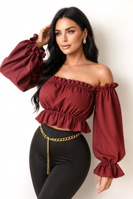 ženska bluza BLUZERA BORDO
