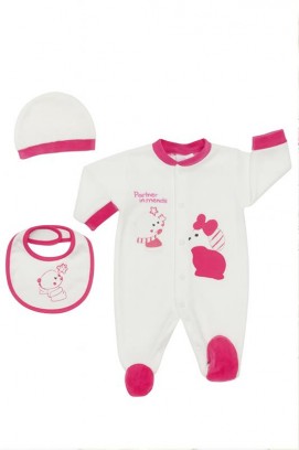 komplet za bebe BEBELAND WHITE