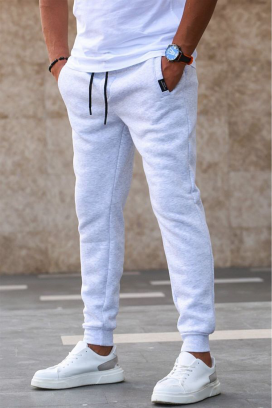 muške hlače FRONOZO LIGHT GREY