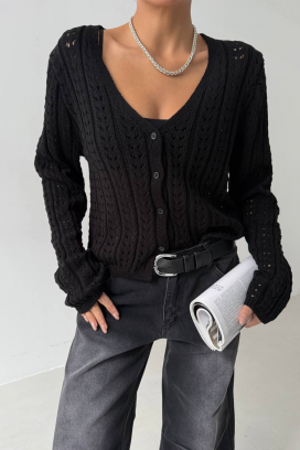 kardigan GLODENA BLACK