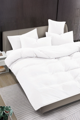 komplet posteljina SOLPESA WHITE 160x200 cm pamuk - 3 dijela