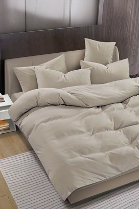 komplet posteljina SOLPESA BEIGE 160x200 cm pamuk - 3 dijela