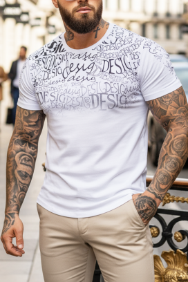 muška majica REBELFO WHITE