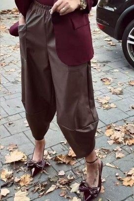 hlače VRAMONDA BROWN
