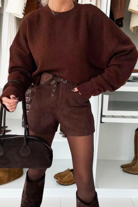 kratke hlače BRAMELFA BROWN