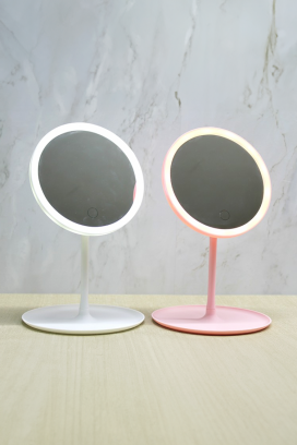 stolno ogledalo s LED rasvjetom VRETILDA WHITE