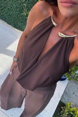 top - bodi SELESTRA BROWN