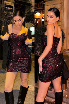 haljina BRUDILDA BORDO