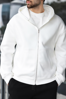 muška dukserica VERGERO WHITE