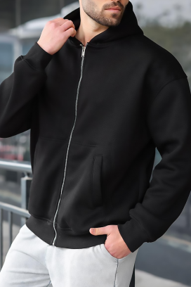 muška dukserica VERGERO BLACK