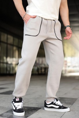 muške hlače FONTOR LIGHT GREY