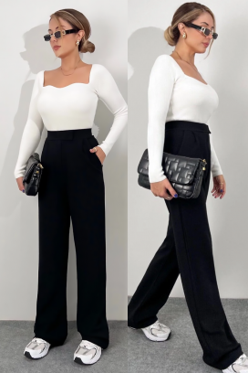 hlače MALVONA BLACK