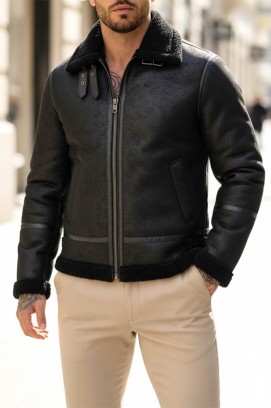 muška jakna HALMAN BLACK