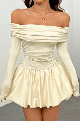 haljina SEROLMA ECRU